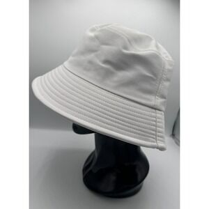 Bucket Hat Unisex OS White 100% Cotton Twill Y2K Streetwear Normcore